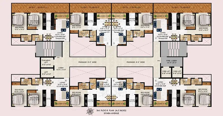 Siyara Avenue Ashok Nagar Floor Plans