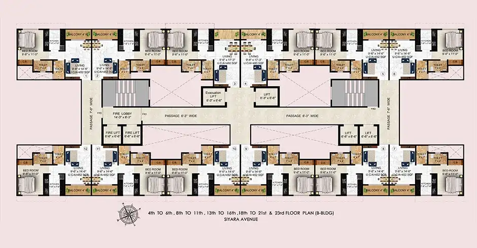 Siyara Avenue Ashok Nagar Floor Plans